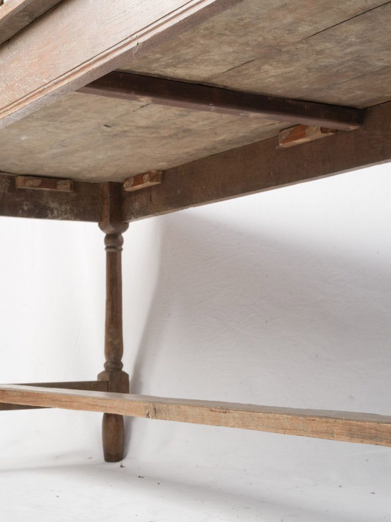 19th-century French farm dining table  