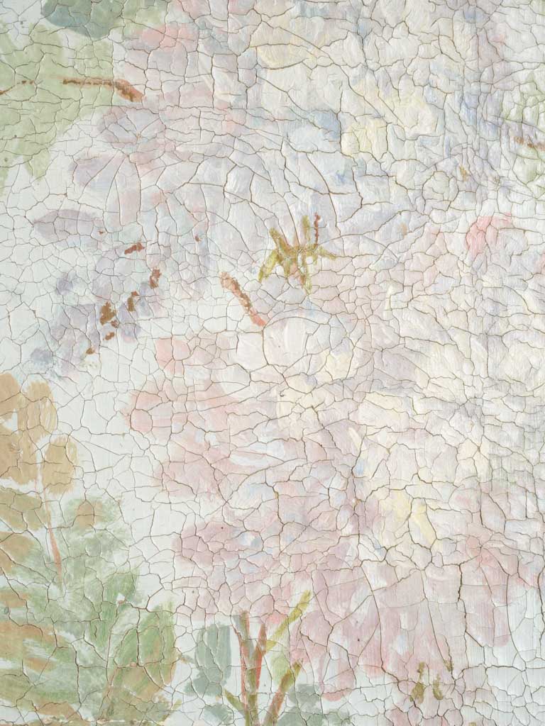 Pair of Very Large Canvas Panels w/ Floral Décor c. 1900 - 76½" x 39½"