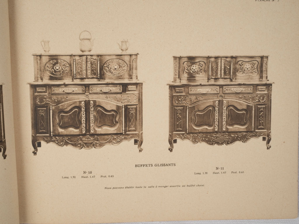 Classic Provençal walnut sideboard