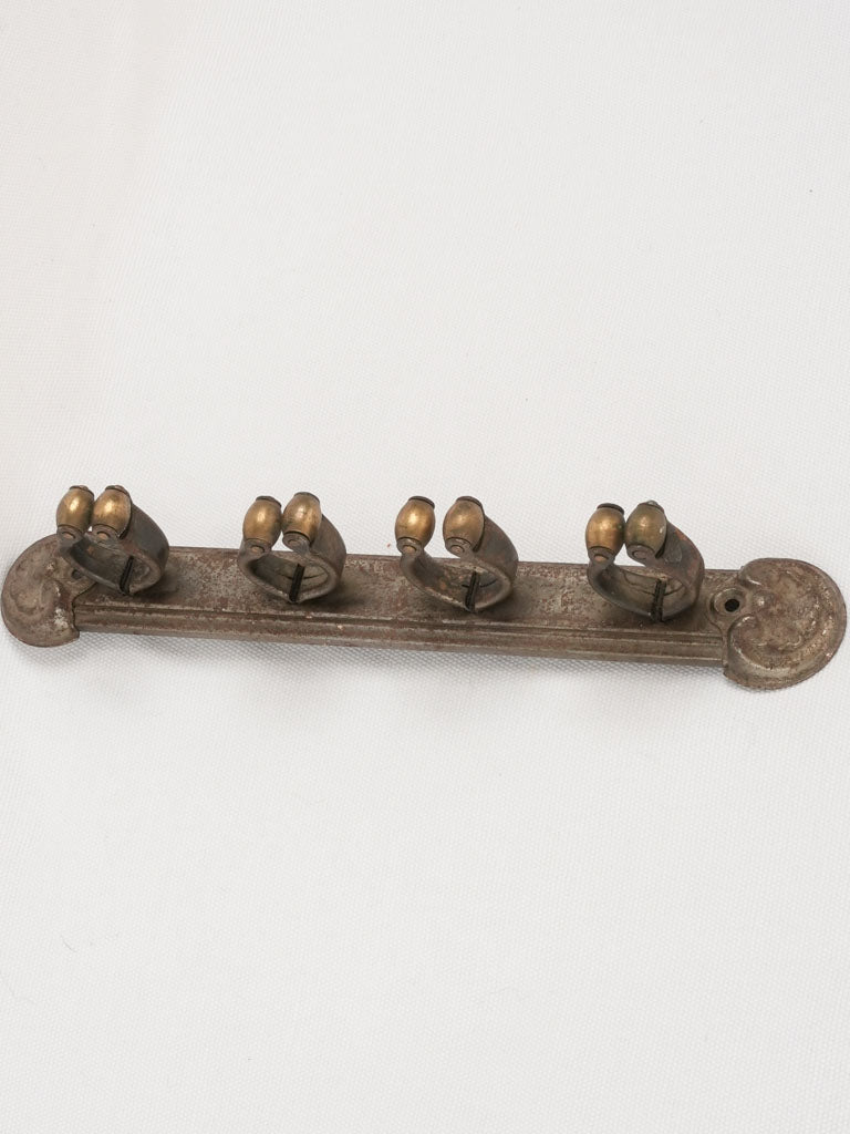 Sophisticated brass pool cue rack