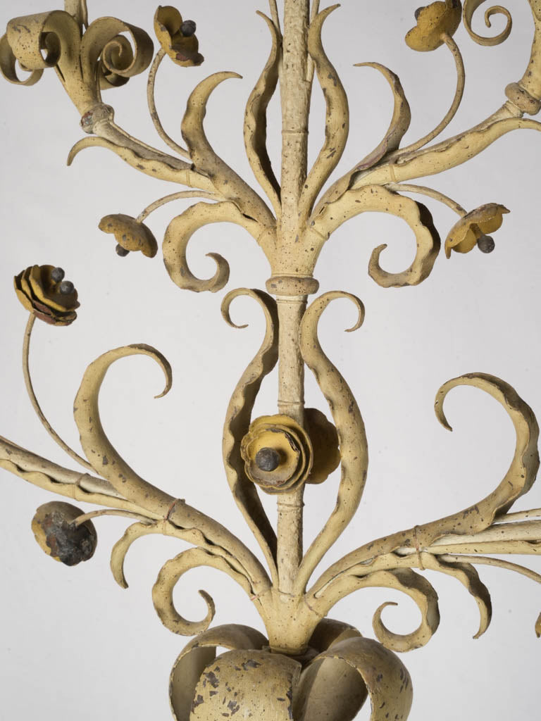 Late 19th-Century Wrought-Iron Five-Light Floor Candelabrum - 74¾"