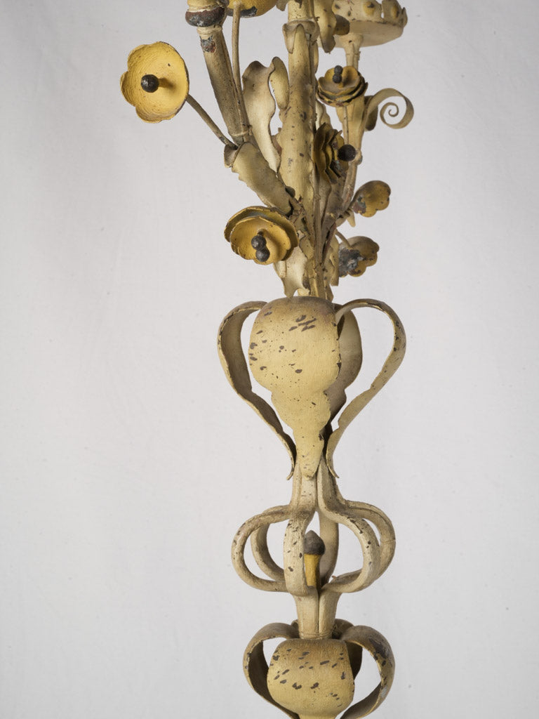 Late 19th-Century Wrought-Iron Five-Light Floor Candelabrum - 74¾"