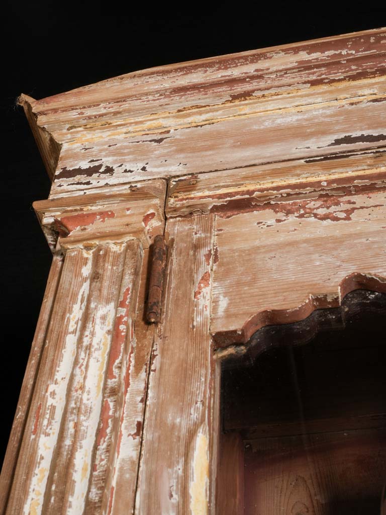 Irregularly joint glazed French cupboard  