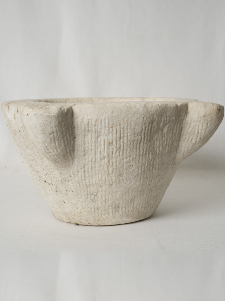 Original textured French marble mortar