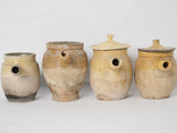 Aged terracotta French antique pots