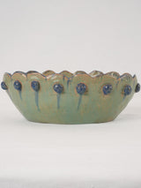 Oval handmade terracotta bowl 11½"