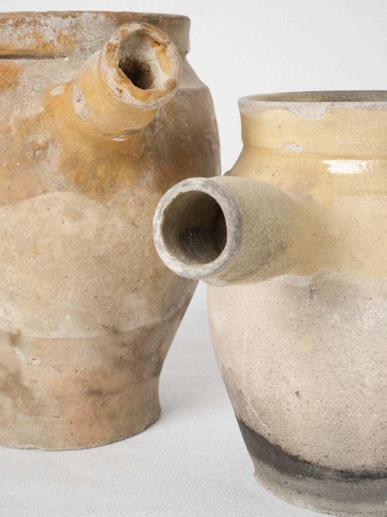 Distinctive patinated Provence pottery set