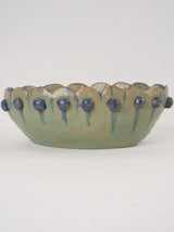 Oval handmade terracotta bowl 11½"