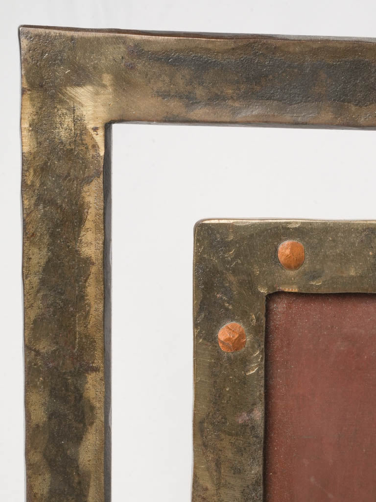 Oxidized authentic fireplace guard  