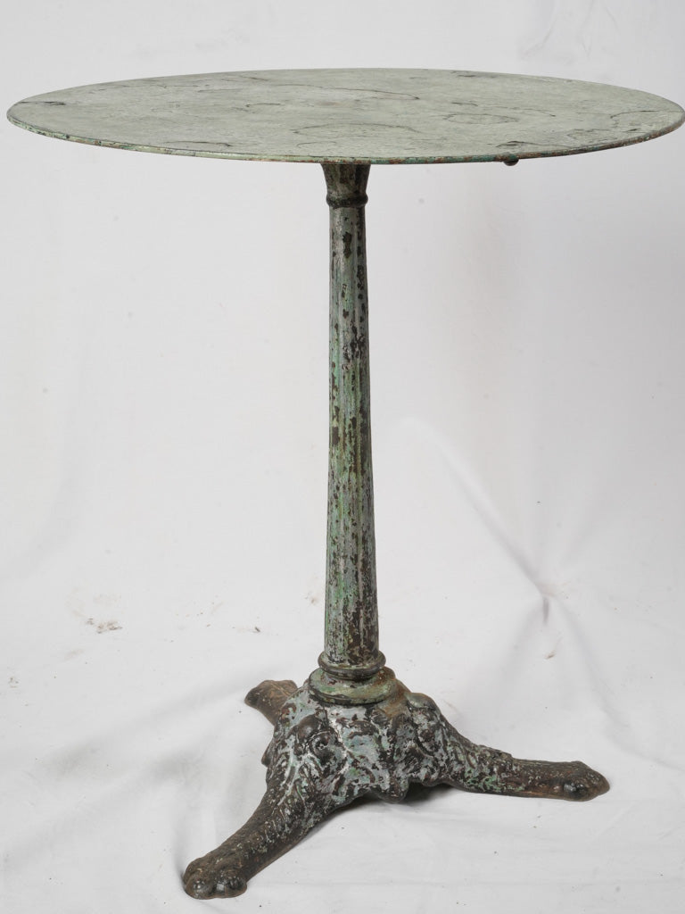 Green-Painted Bistro Table Circa 1900 - 27½"