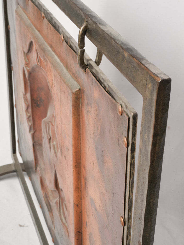 Artisanal dolphin motif screen  