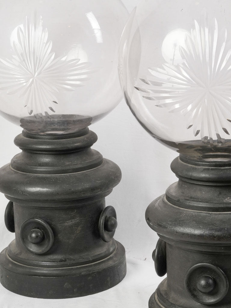 Early 20th-century showroom display globes