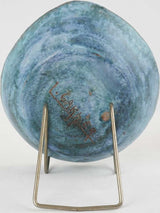 Nostalgic blue-glazed pocket emptier pottery