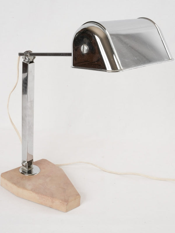 Vintage chrome-articulated reading lamp