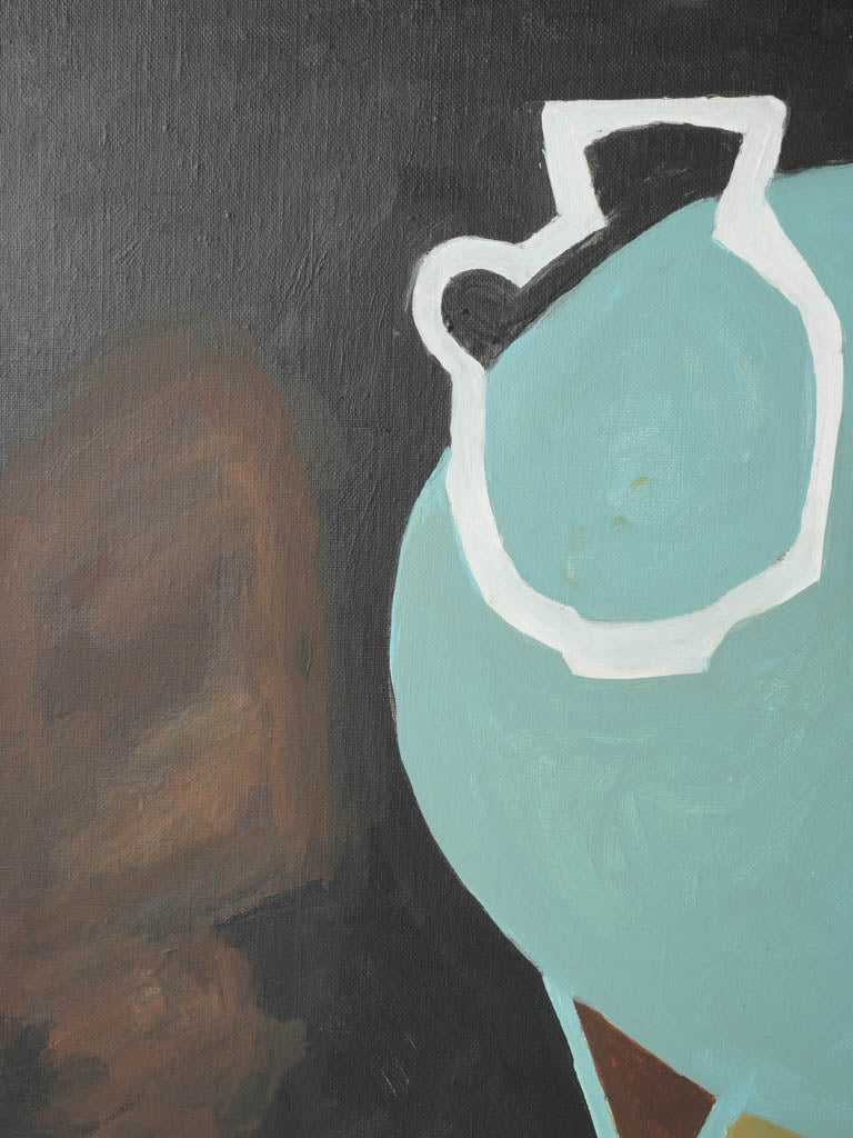 Timeless Italian artwork with blue table