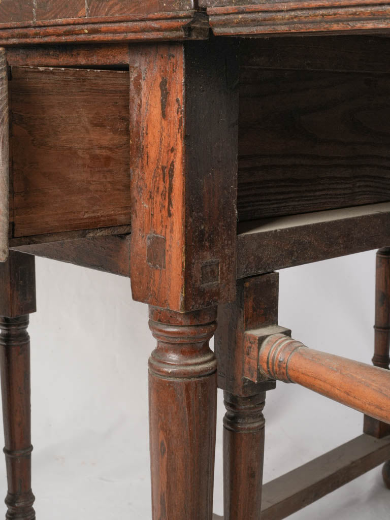 Traditional wooden drawer table