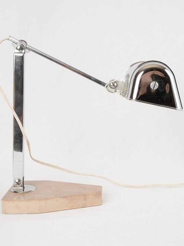 1930s stone-based European reading light