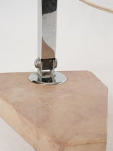 Vintage chrome reading lamp w/ stone base - 1930s