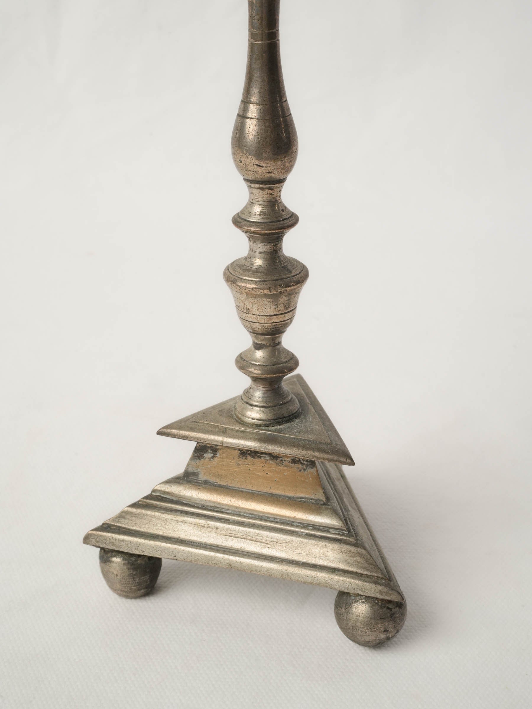 19th-Century French Silver-Plated Standing Crucifix