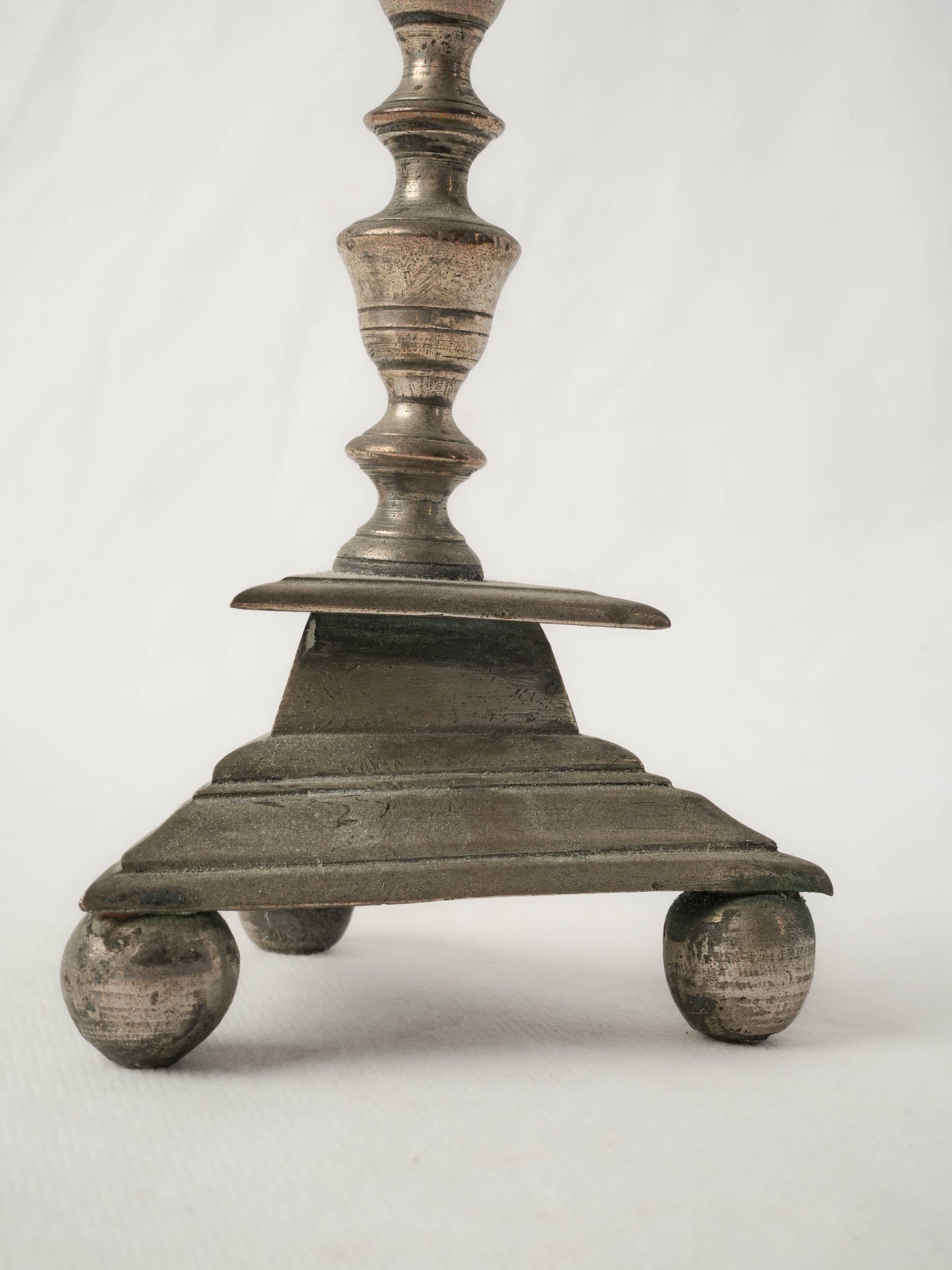 19th-Century French Silver-Plated Standing Crucifix