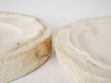 Pale-toned decorative wall molds
