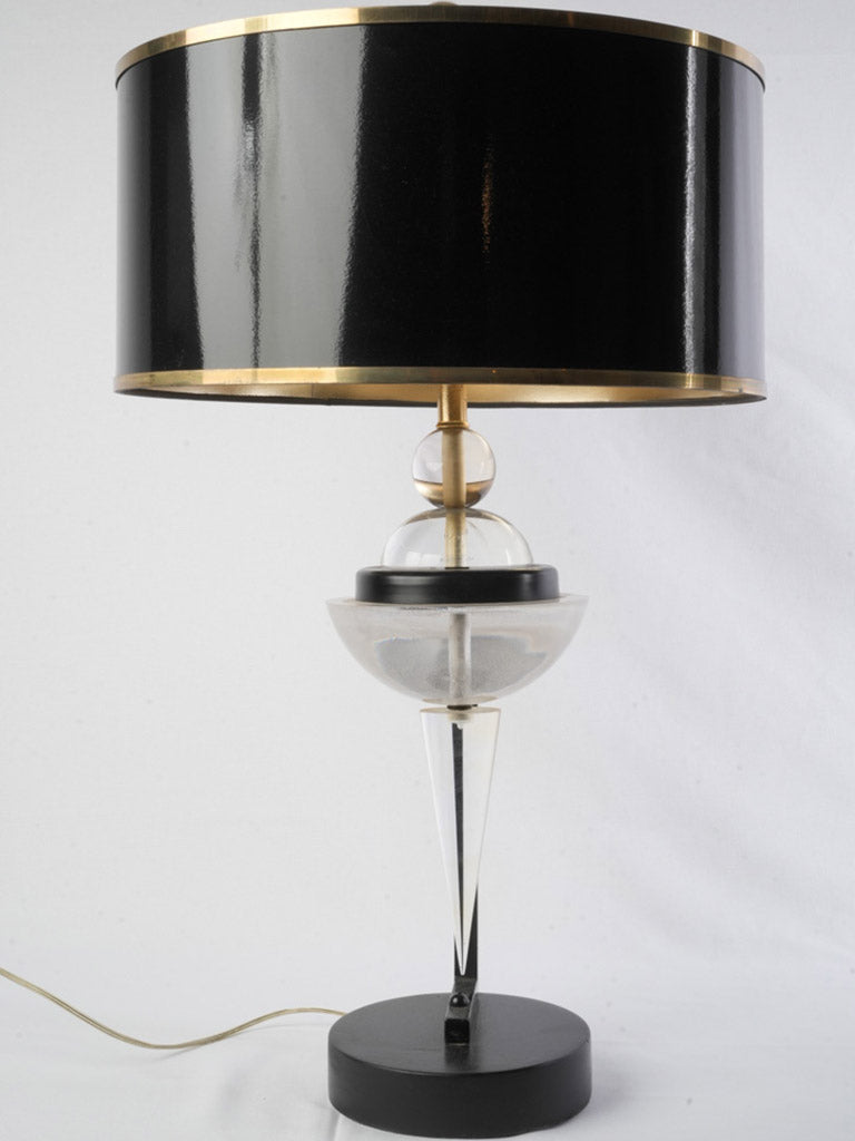 Sculptural acrylic table lamp