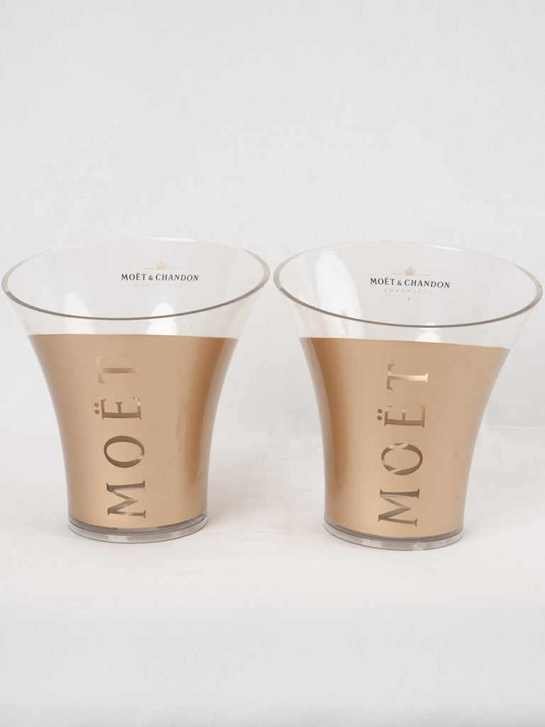 Pair of Moët Chandon ice buckets