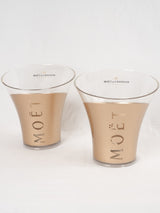 Aged modern-style decorative ice buckets