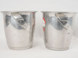 Time-worn aluminium bubbly cooling buckets