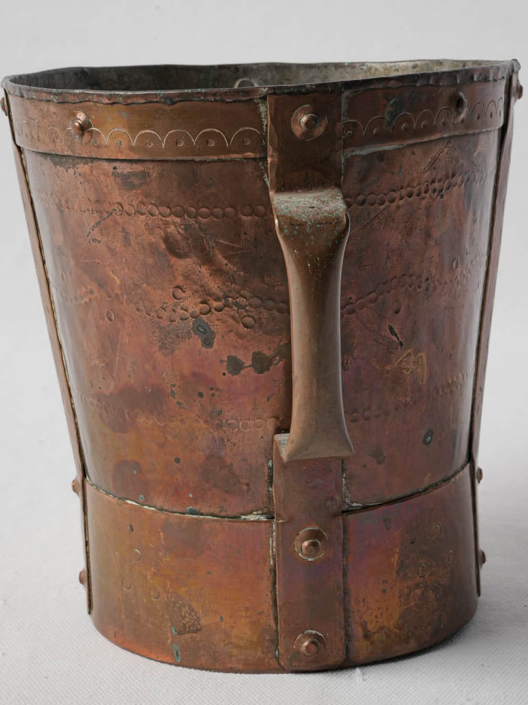 Handcrafted copper antique jug  