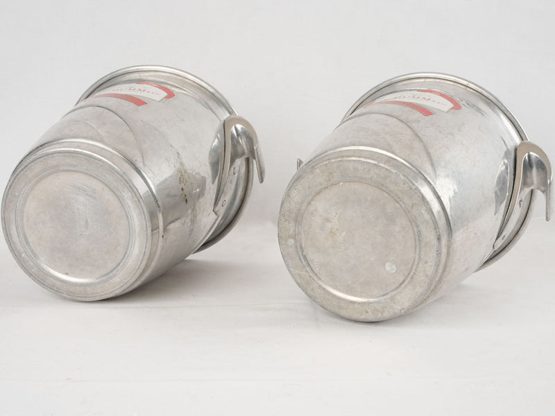 Industrial-looking aged drink coolers