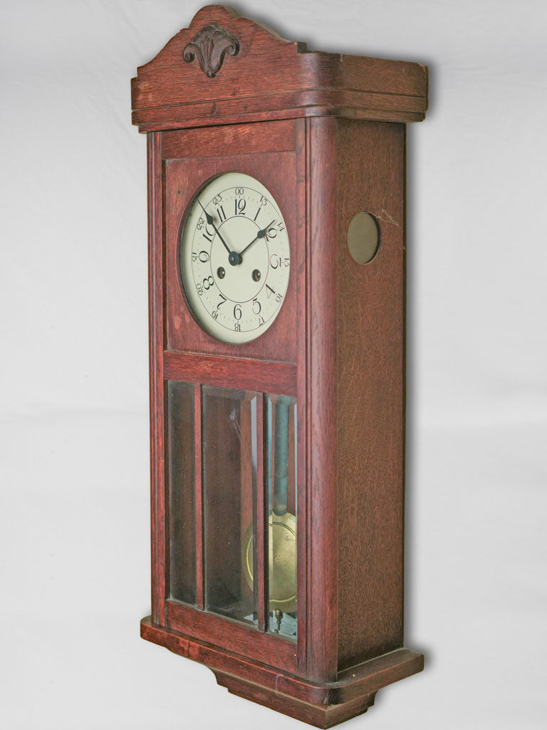 Antique Westminster wall clock, aged