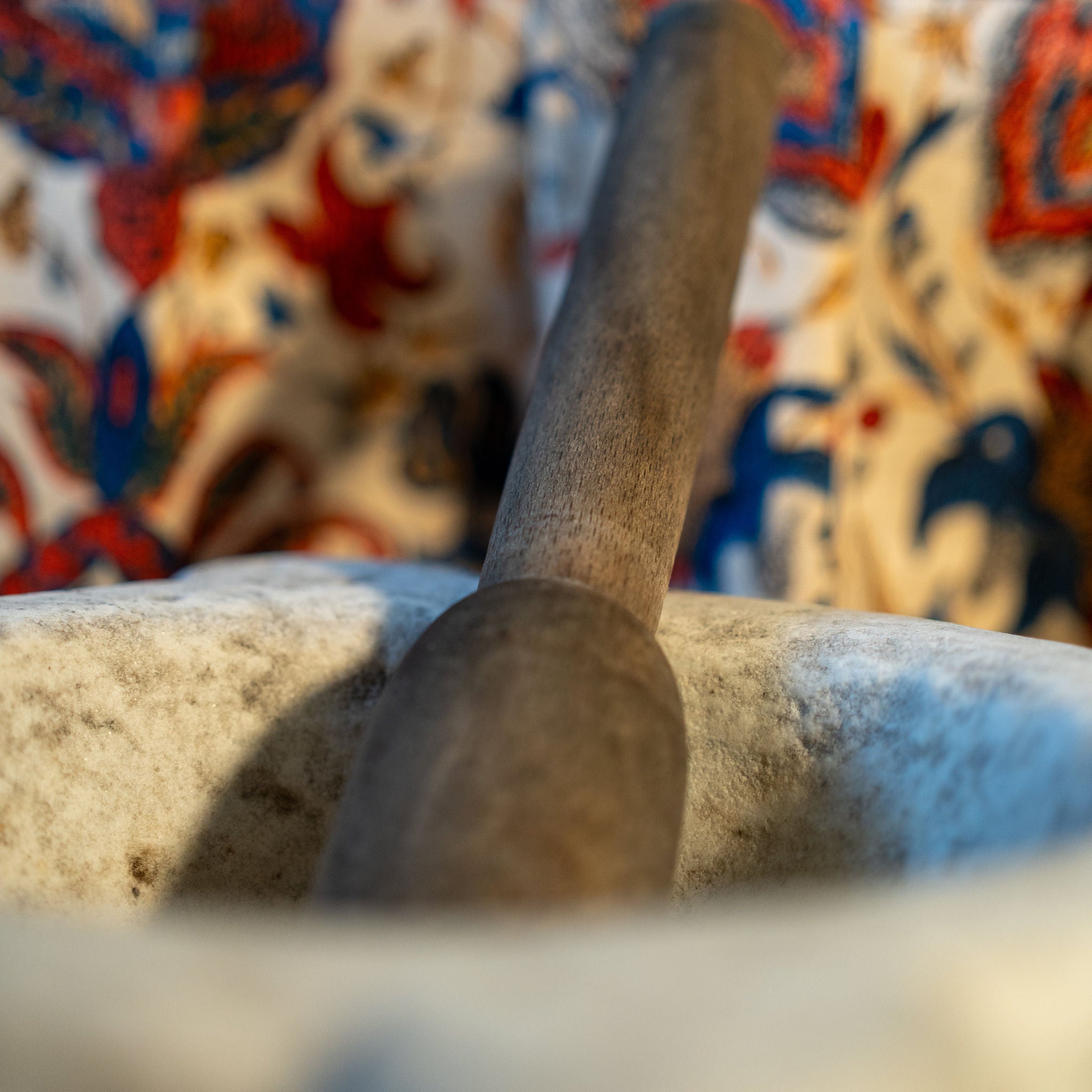 Exquisite antique kitchen marble pestle