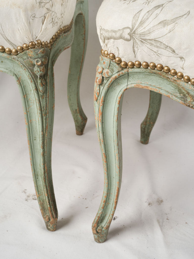 Distinctive French style side chairs  