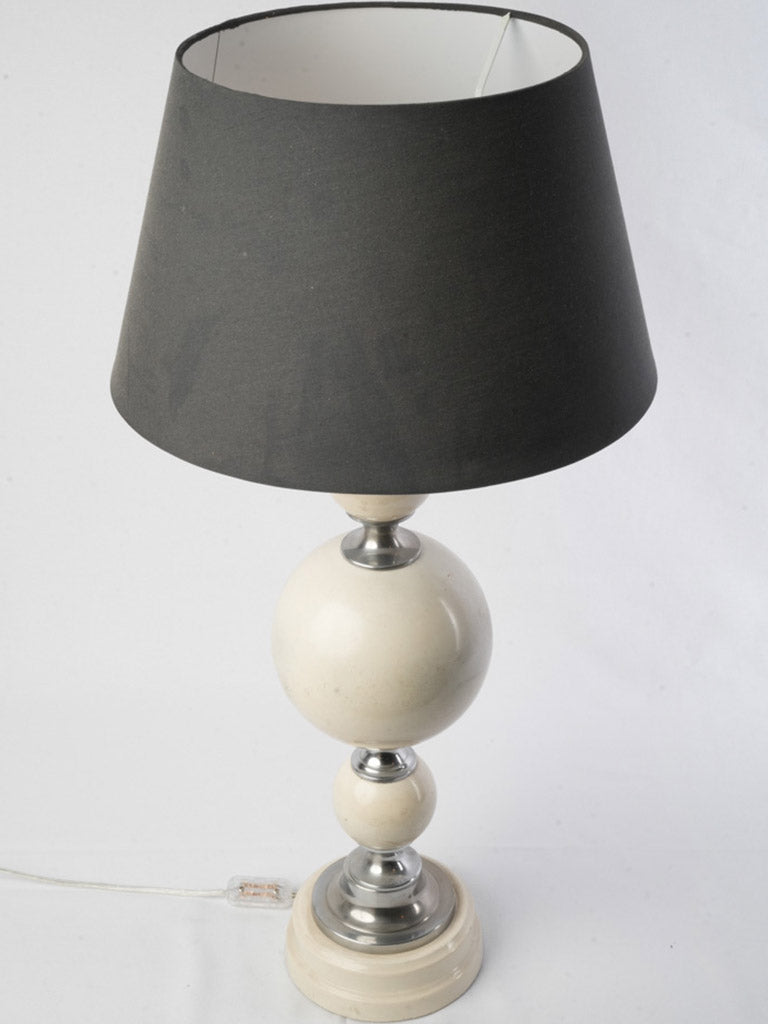 Soft satiny glow French lamp  