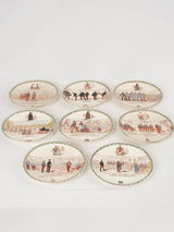 Collection of 8 'parlantes' plates 8"