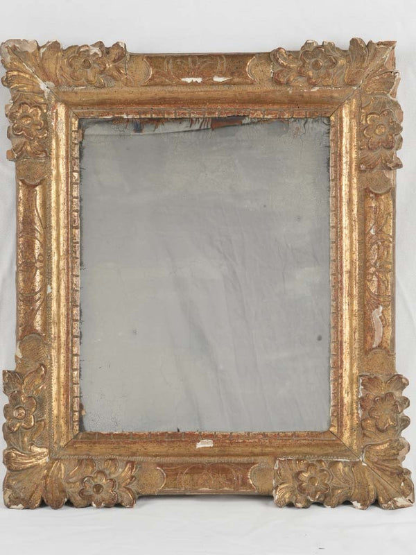 Antique Provençal Giltwood Regence Mirror