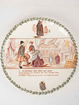Collection of 8 'parlantes' plates 8"