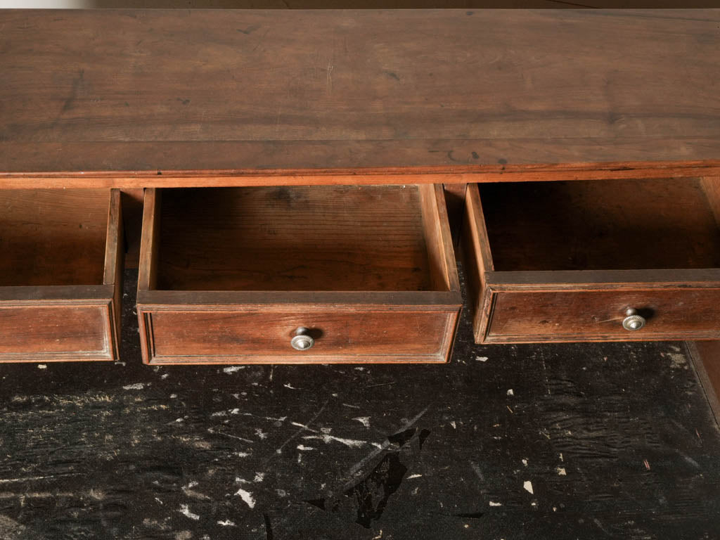 Late 19th-Century Walnut Writing Desk w/ Raised Drawers - 43¼"