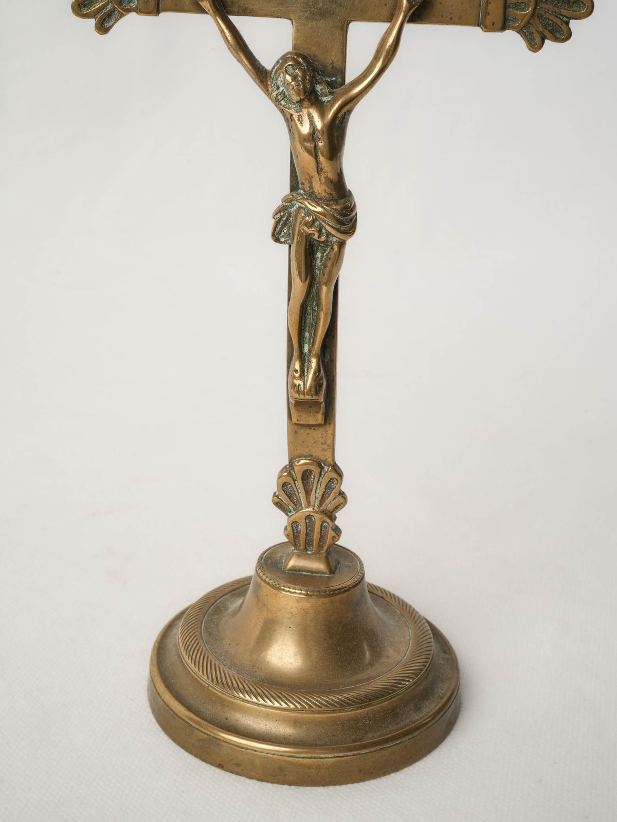 18th-Century French Jansenist-Influenced Brass Crucifix