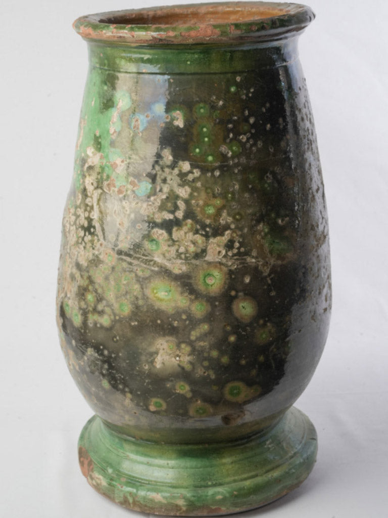 Historic Tournac green jar  