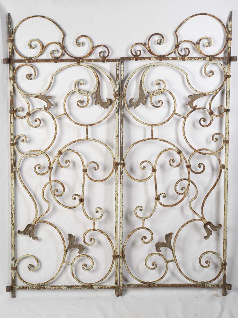 Elegant antique wrought iron gate  