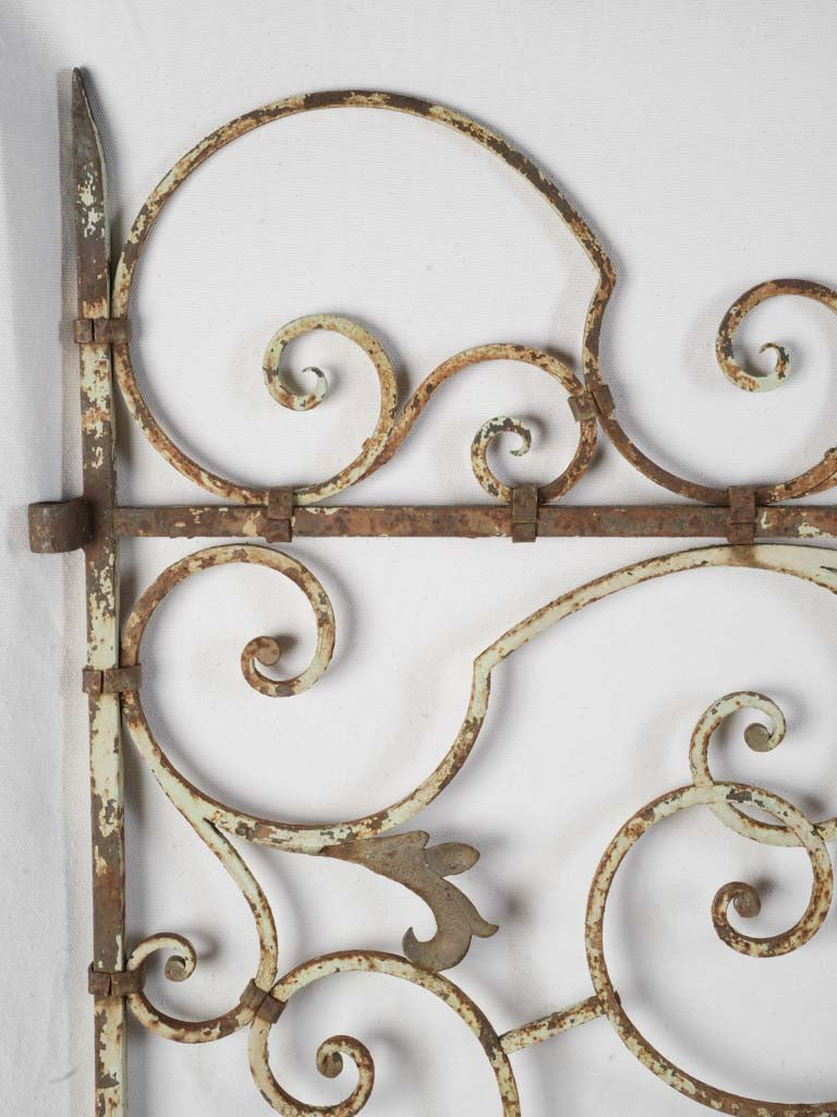 Hand-forged scrolling ironwork  