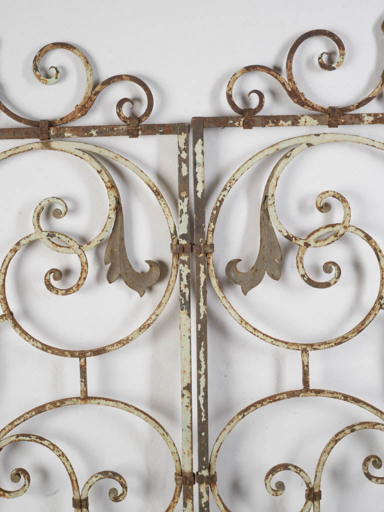 Original painted iron gate  