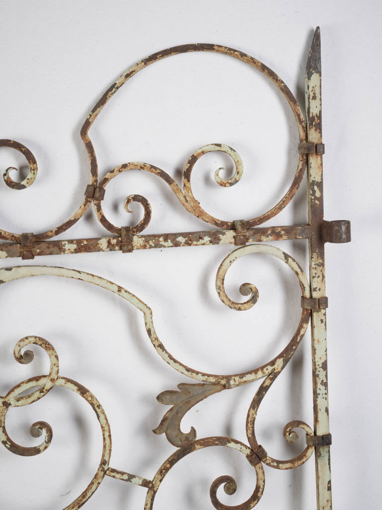 Aged patina garden entryway  