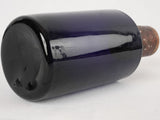 Dark blue apothecary glass jar 8¼"