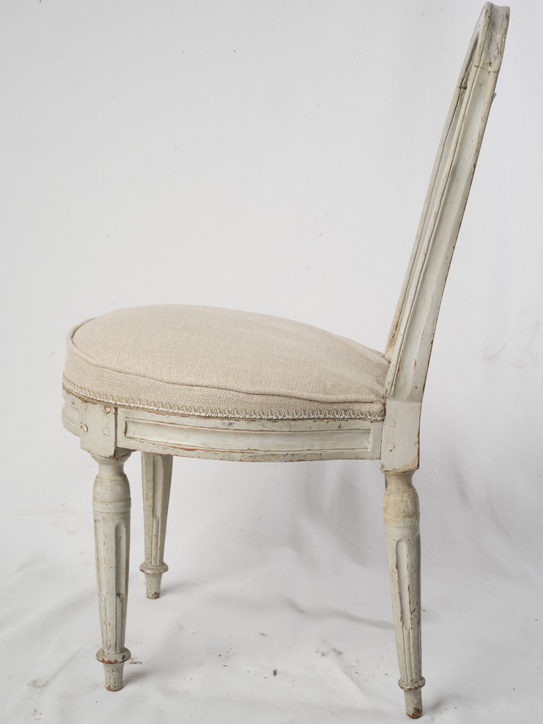 Pale grey-white Louis XVI chair  
