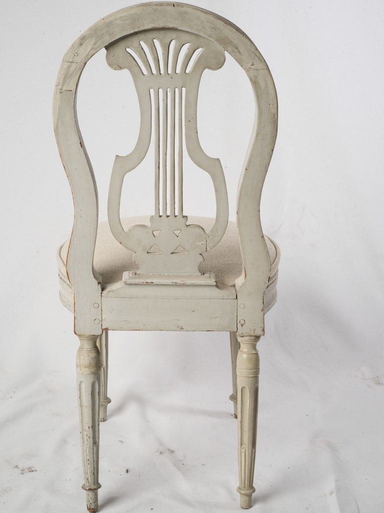 Stylish carved beech frame chair  