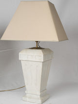 Lovely brass and linen table lamps