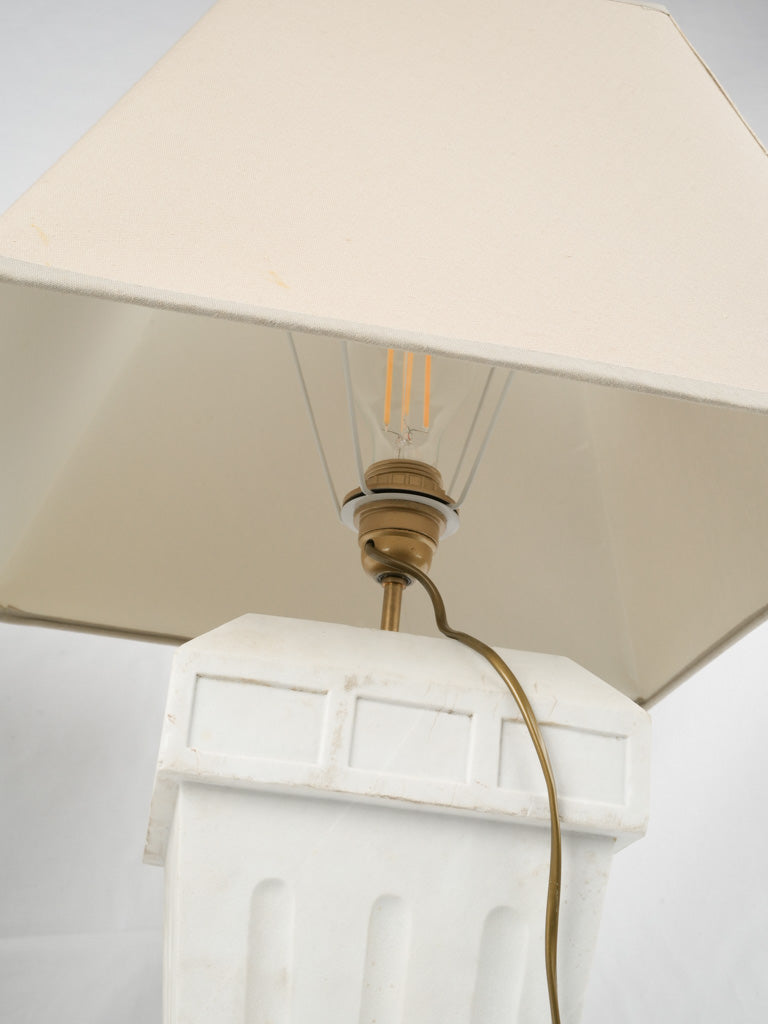 Classic European off-white table lamps